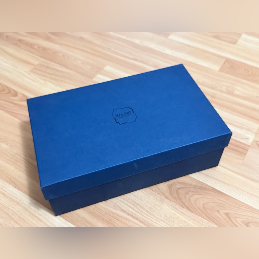 Malone Souliers shoe box and 2 dust bags